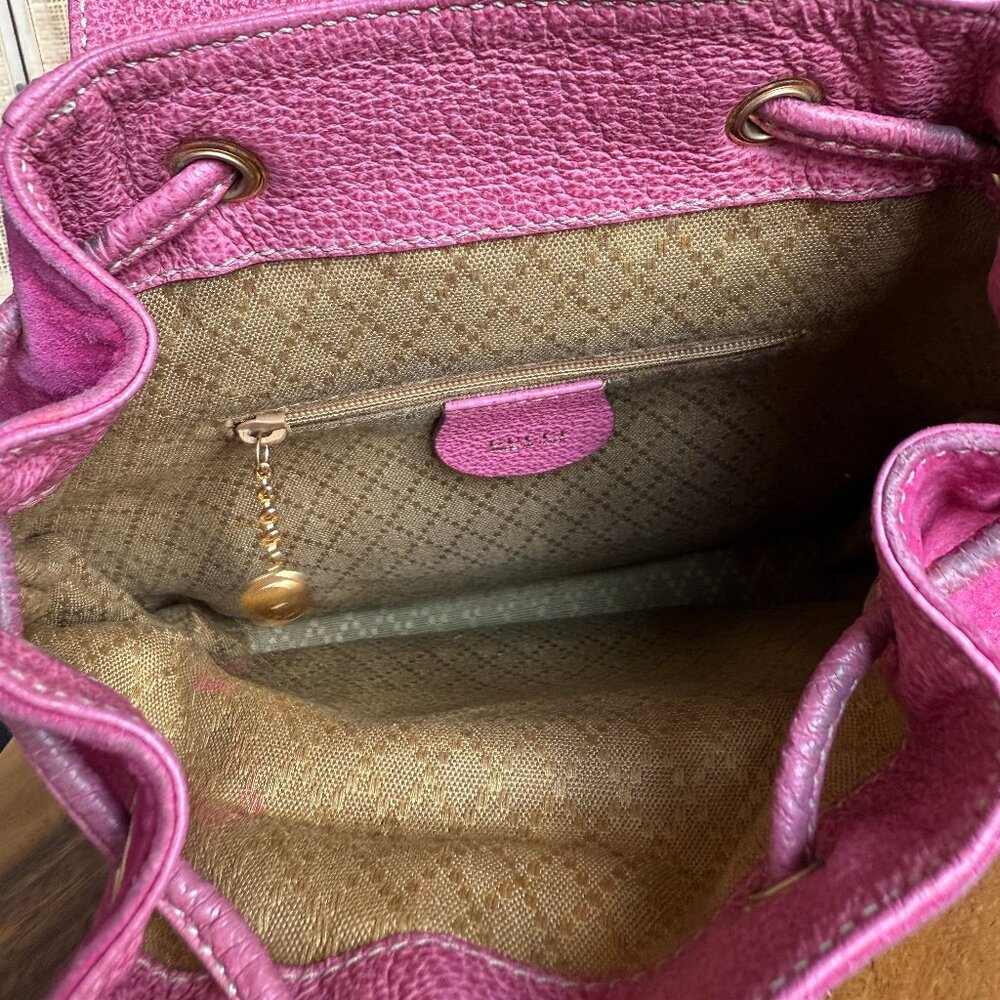 Gucci Bamboo Suede Backpack - Picture 7 of 10